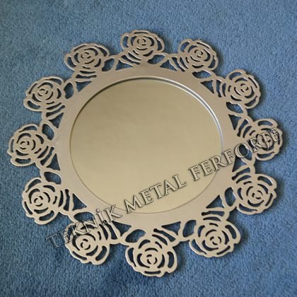 Lazer Kesim Ayna – Gül Ayna